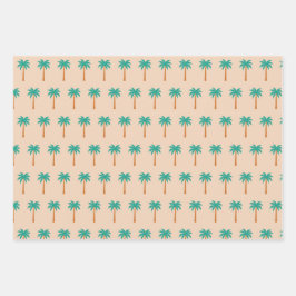 Palmen Geschenkpapier Set