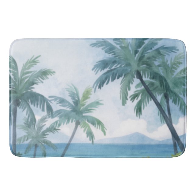 Palmen Hawaii Badematte (Vorderseite)