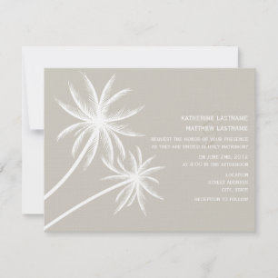 Palmen Hochzeitseinladung Einladung