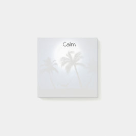 Palmen im Mondschein Post-it Klebezettel