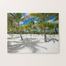 Palmen im Sand-Jigsaw-Puzzle