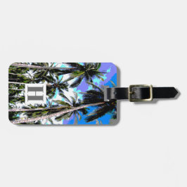 Palmen in einem posterisierten Design Gepäckanhänger