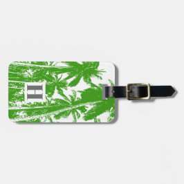 Palmen in einem posterisierten Design Gepäckanhänger