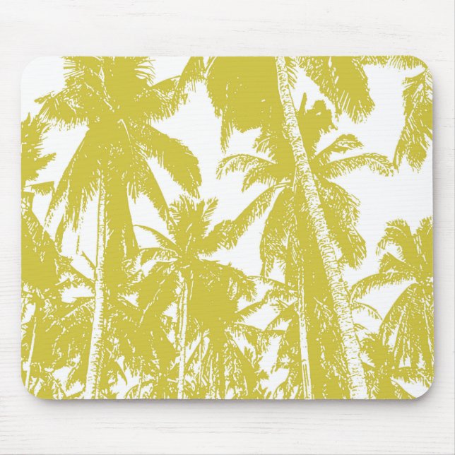 Palmen in einem posterisierten Design Mousepad (Vorne)