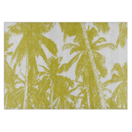 Palmen in einem posterisierten Design Schneidebrett