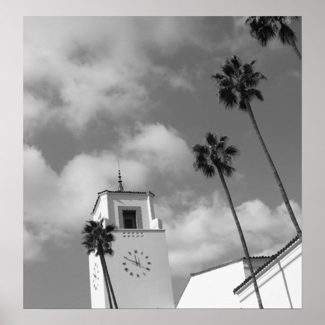 Palmen in Los Angeles Poster (Vorne)