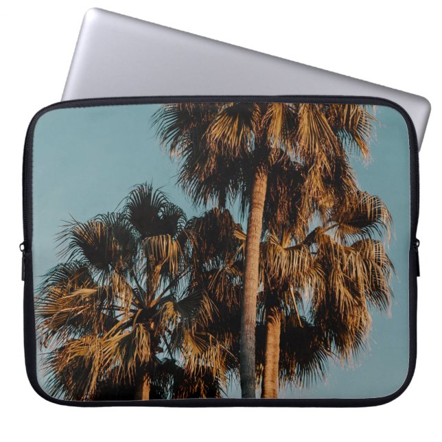 Palmen Laptopschutzhülle (Vorderseite)