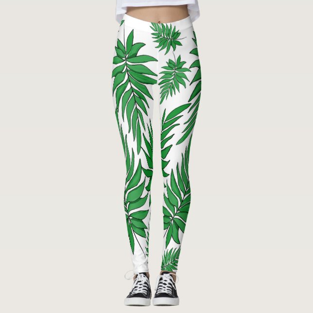 Palmen Leggings (Vorderseite)