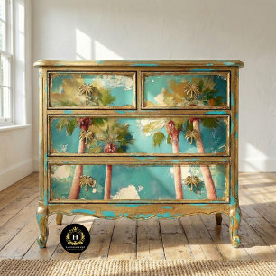 Palmen Los Angeles Kalifornien Decoupage  Seidenpapier
