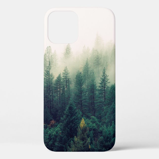 PALMEN MIT NEBEL ÜBERZOGEN Case-Mate iPhone HÜLLE (Rückseite)