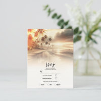 Palmen & Orange Sunset Beach Hochzeit UAWG