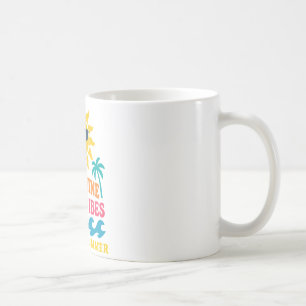 Palmen & Positivität - Retro Sommerstimmung Kaffeetasse