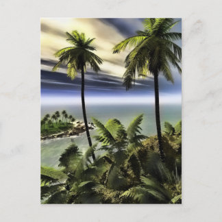 Palmen Postkarte