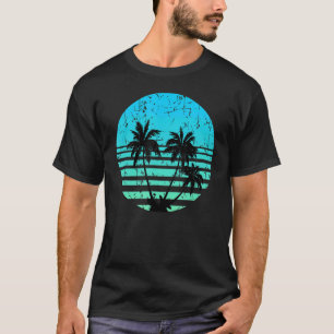 Palmen Retro Tropical Vintag Summer Vibes Sun T-Shirt