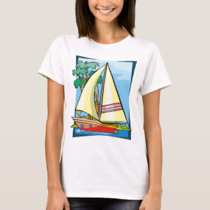 Palmen & Sailboat T-Shirt