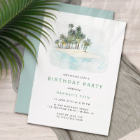 Palmen | Simple Modern Beach Birthday Party