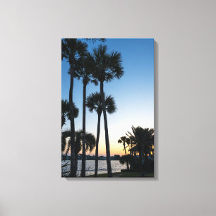 Palmen Sonnenaufgang Destin Florida Canvas Print Leinwanddruck