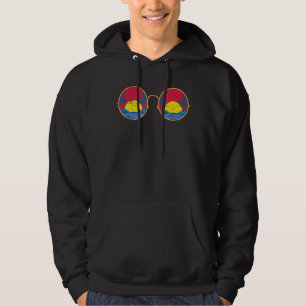 Palmen Sonnenuntergang Sommer tropische Sonnenbril Hoodie