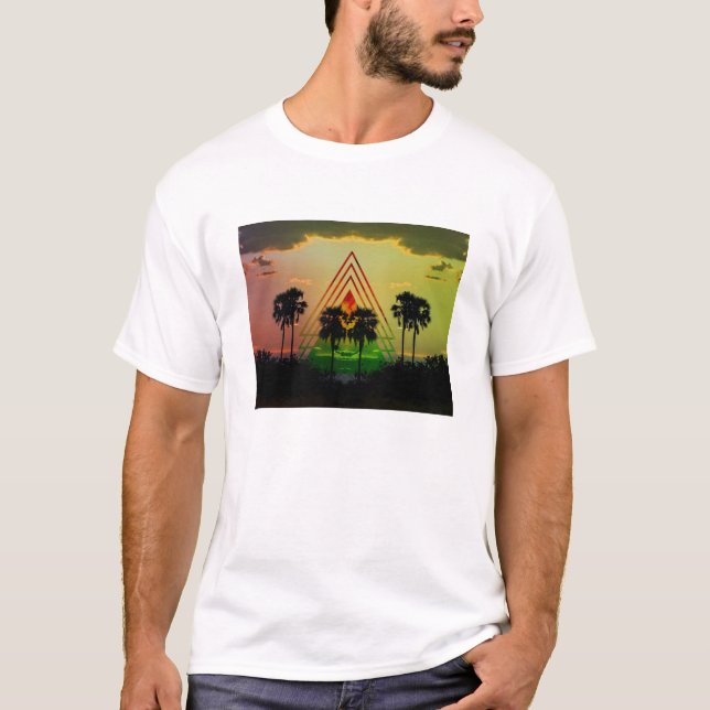 Palmen-T - Shirt (Vorderseite)