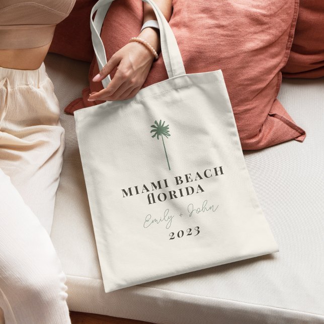 Palmen-Tree-Hochzeit zum Tropenziel Tragetasche (Von Creator hochgeladen)