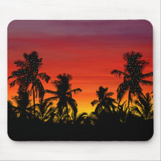 Palmen, tropische Sonnenuntergänge Mousepad