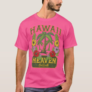 Palmen und Hibiskus - Hawaii Himmel auf Erden T-Shirt