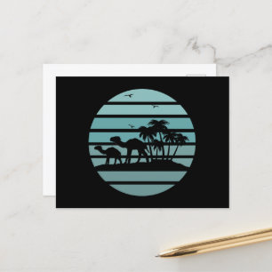 Palmen und Kamele Feiertagspostkarte