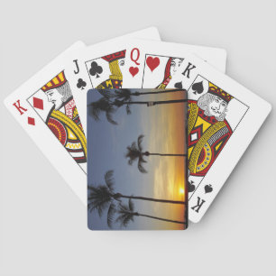 Palmen und Sonnenuntergang, Mindil Beach Spielkarten
