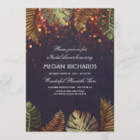 Palmen und String Lights Beach Brautparty