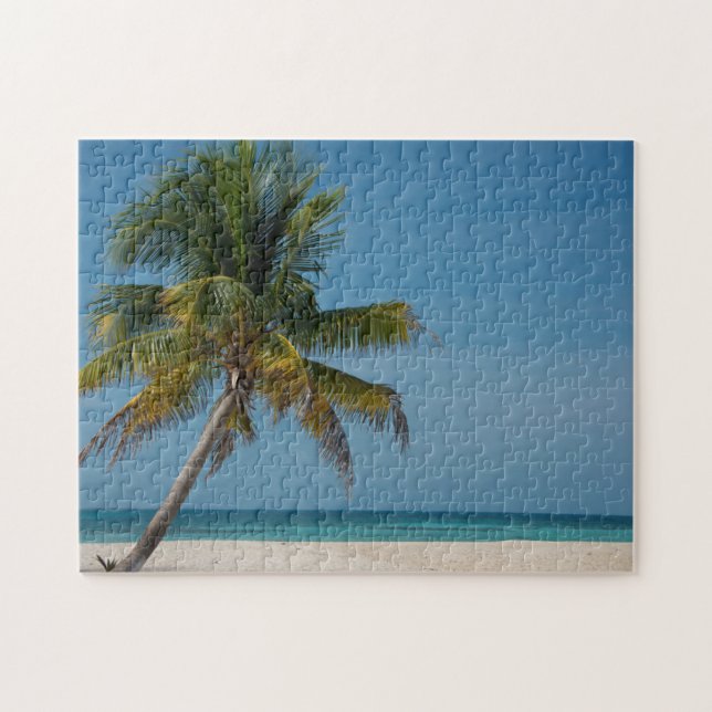 Palmen und weißer Sandstrand 2 Puzzle (Horizontal)