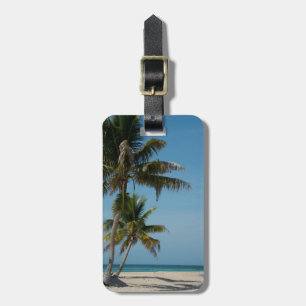 Palmen und weißer Sandstrand Gepäckanhänger