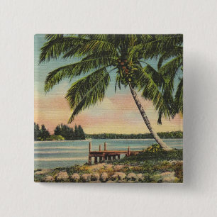 Palmen Vintag Button