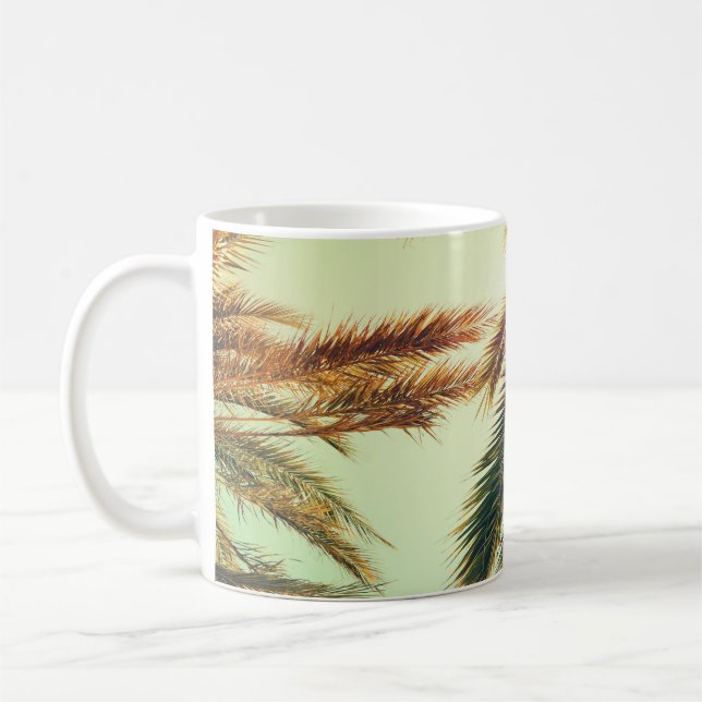 Palmen, Vintager Himmel. Kaffeetasse (Links)