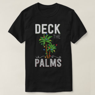 Palmen-Weihnachtsdesign T-Shirt