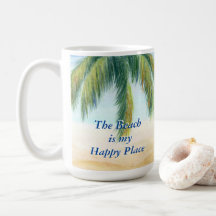 Palmenbaum an einem sonnigen Tag am Strand