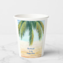 Palmenbaum an einem sonnigen Tag am Strand