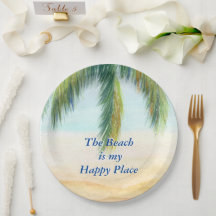 Palmenbaum an einem sonnigen Tag am Strand