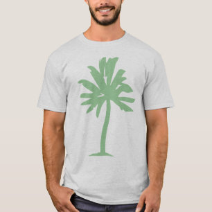 Palmenbaum - ausgeblendetes Grün T-Shirt