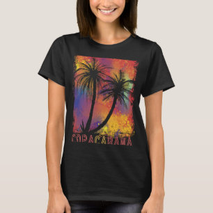 Palmenbaum farbenfrohe Copacabana Paradise Rio Bea T-Shirt