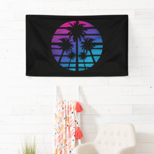 Palmenbaum Hawaiianischer Strand Sommerurlaub Banner
