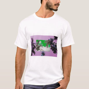 Palmenbaum-Himmel-Bild - Tropisches Paradies T-Shirt