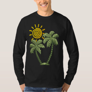 Palmenbaum-Kreuzfahrt Sommer-Abenteuer Urlaub Trop T-Shirt