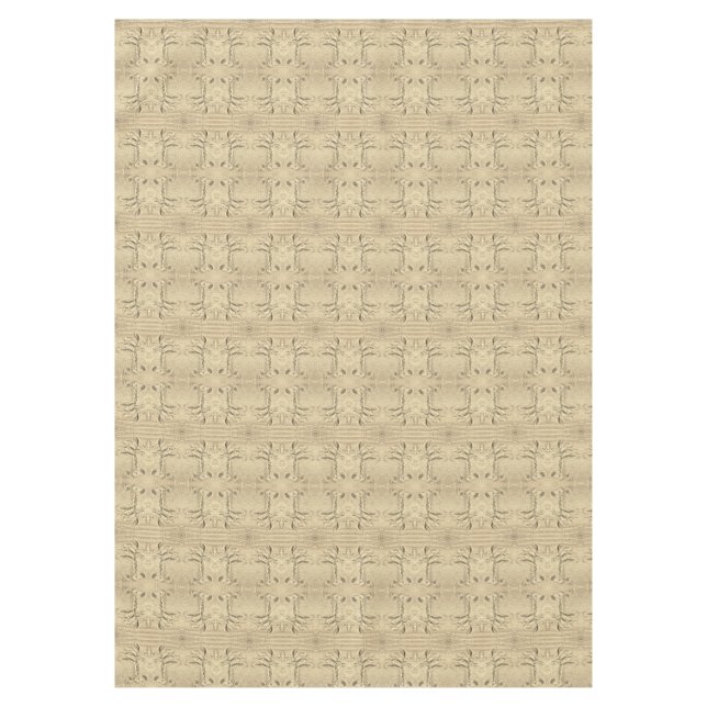 Palmenbaum-Sand-Zeichen-Tischdecke Tischdecke (Vorderseite)