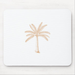 Palmenbaum Sketch Tan Mousepad