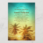 Palmenbaum Sonnenuntergang Brautparty Einladung<br><div class="desc">Palm Tree Sunset Hawaiian Beach Party Einladungen zum 50. Hochzeitstag. Maßgeschneidert für Ihre Feierlichkeiten. Bei Sonnenuntergang werden Saitenlichter mit schönen Kokospalmen bestrahlt. Hochzeitsfeiern für die Partys an der Küste oder im tropischen Meer. Die Einladung zum Hochzeitstag wurde von http://www.superdazzle.com entworfen</div>