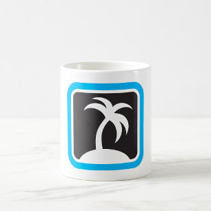 Palmenbaum-Symbol Kaffeetasse