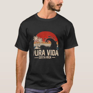 Palmenbaum Vintage-Familienurlaub Costa Rica Pura T-Shirt