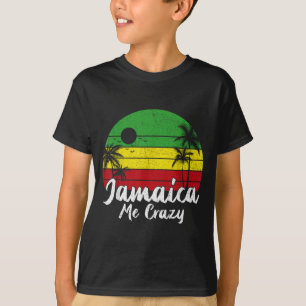 Palmenbaum Vintage Retro Sonnenuntergang Jamaika V T-Shirt