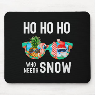 Palmenbaum-Weihnachtsmann-Surfing-Sommerferien Ho Mousepad