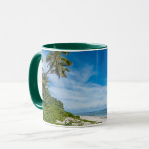 Palmenbestandene Kolovai-Strand Tasse